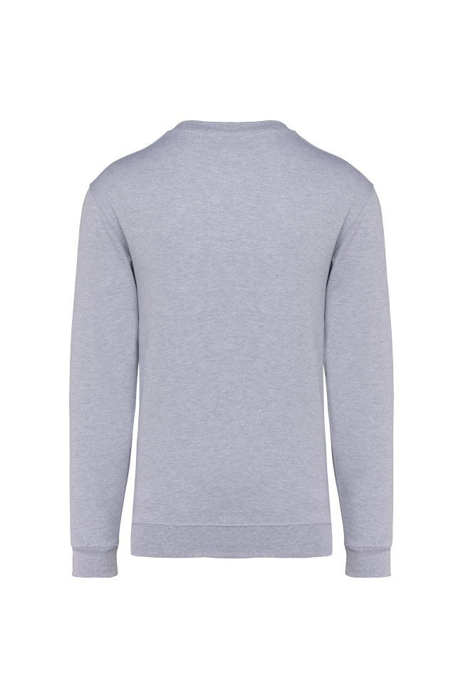 Sweat-shirt col rond gris