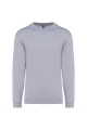 Sweat-shirt col rond gris