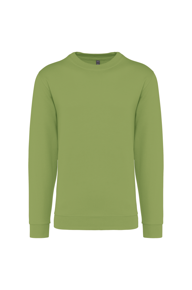 Sweat-shirt col rond vert