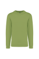 Sweat-shirt col rond vert