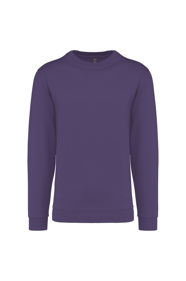 Sweat-shirt col rond violet