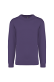 Sweat-shirt col rond violet