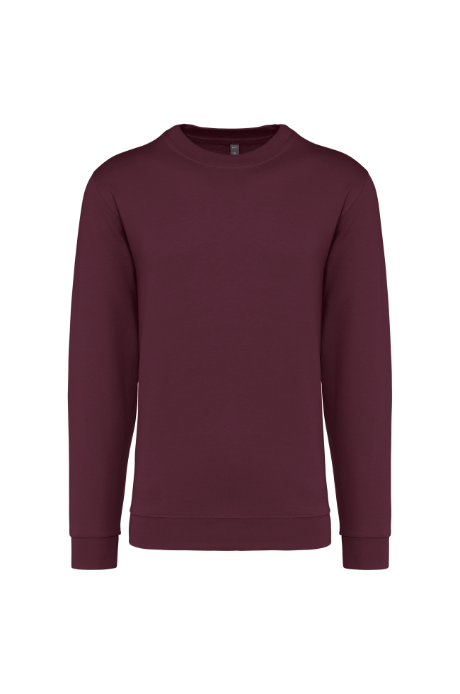 Sweat-shirt col rond wine