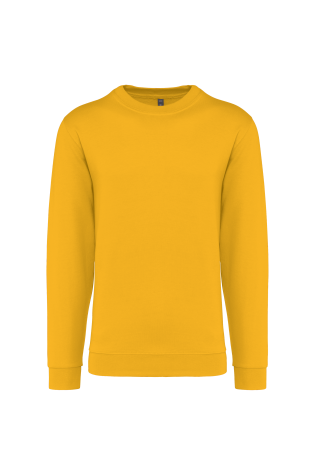 Sweat-shirt col rond jaune