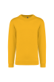 Sweat-shirt col rond jaune