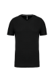 T-shirt col V manches courtes noir