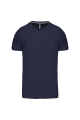 T-shirt col V manches courtes navy