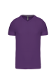 T-shirt col V manches courtes violet
