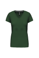 Tee-shirt col V green