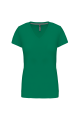 Tee-shirt col V vert