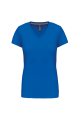 Tee-shirt col V bleu