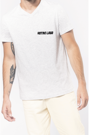 Tee-shirt col V manches courtes