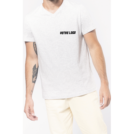 Tee-shirt col V manches courtes