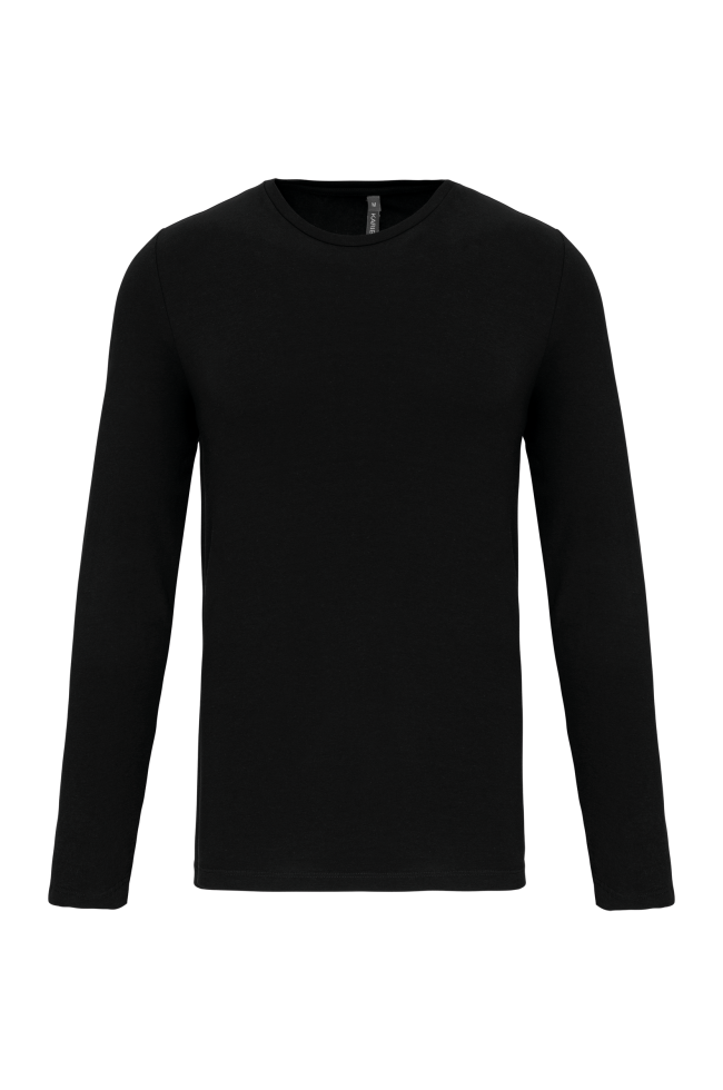 T-shirt col rond manches longues homme personnalisable