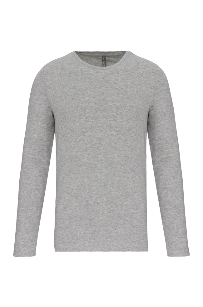T-shirt col rond manches longues homme