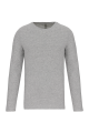 T-shirt col rond manches longues homme