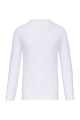 T-shirt col rond manches longues homme personnalisable blanc