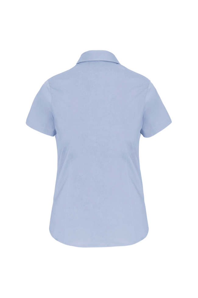 Chemise coton / élasthanne manches courtes femme personnalisable