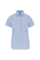 Chemise coton / élasthanne manches courtes femme personnalisable