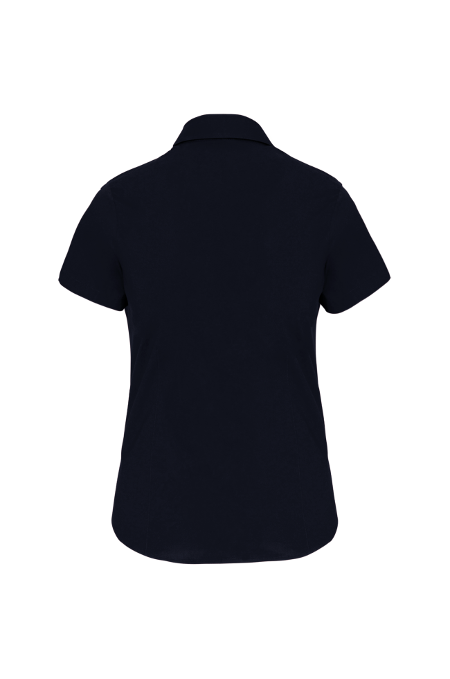 Chemise coton / élasthanne manches courtes femme personnalisable