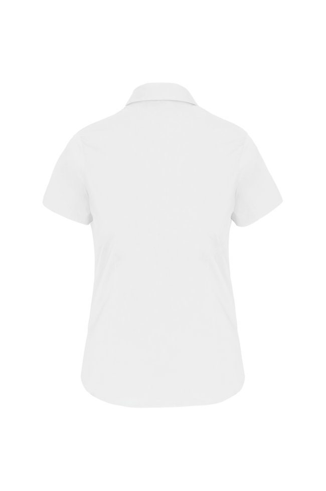 Chemise coton / élasthanne manches courtes femme personnalisable