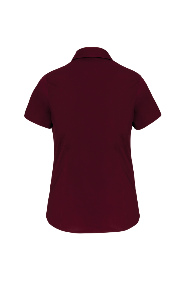 Chemise coton / élasthanne manches courtes femme personnalisable