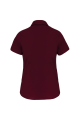 Chemise coton / élasthanne manches courtes femme personnalisable