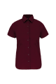 Chemise coton / élasthanne manches courtes femme personnalisable