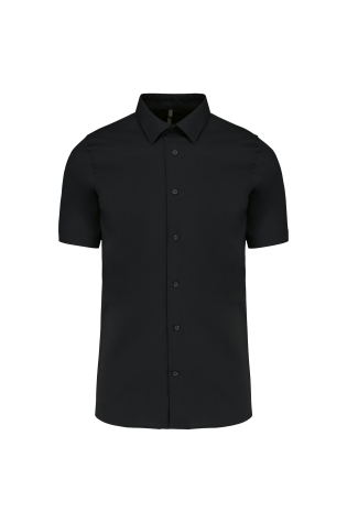 Chemise coton / élasthanne manches courtes