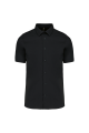 Chemise coton / élasthanne manches courtes