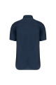 Chemise coton / élasthanne manches courtes navy