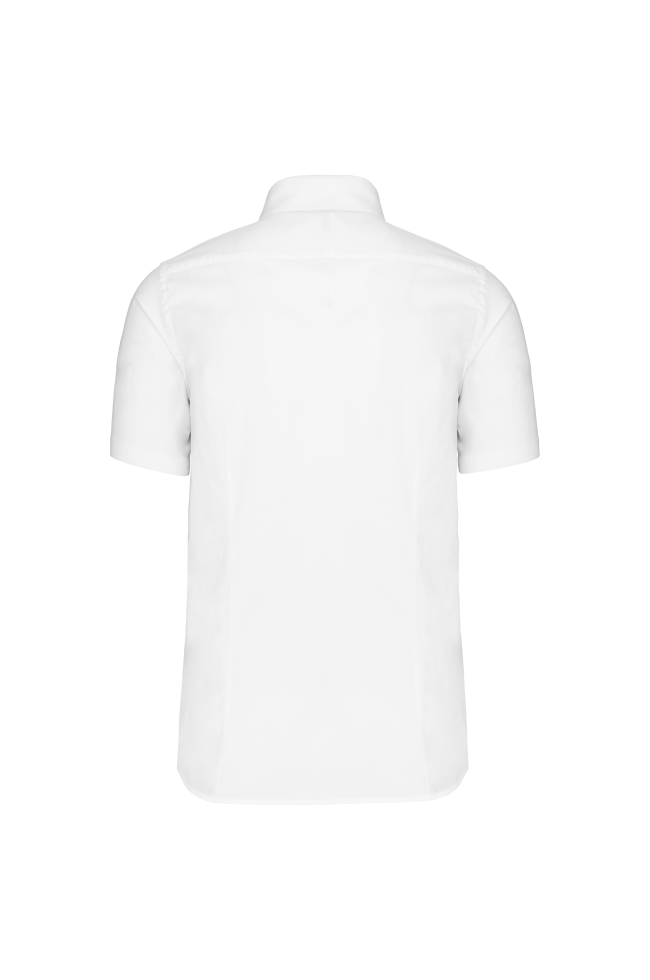 Chemise coton / élasthanne manches courtes