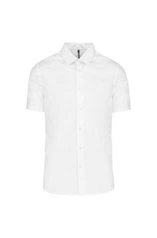 Chemise coton / élasthanne manches courtes