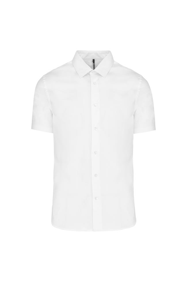 Chemise coton / élasthanne manches courtes
