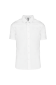 Chemise coton / élasthanne manches courtes