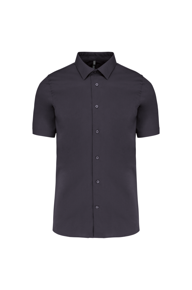 Chemise coton / élasthanne manches courtes