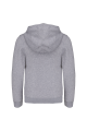 Sweat-shirt capuche zippé enfant gris