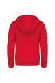 Sweat-shirt capuche zippé enfant rouge