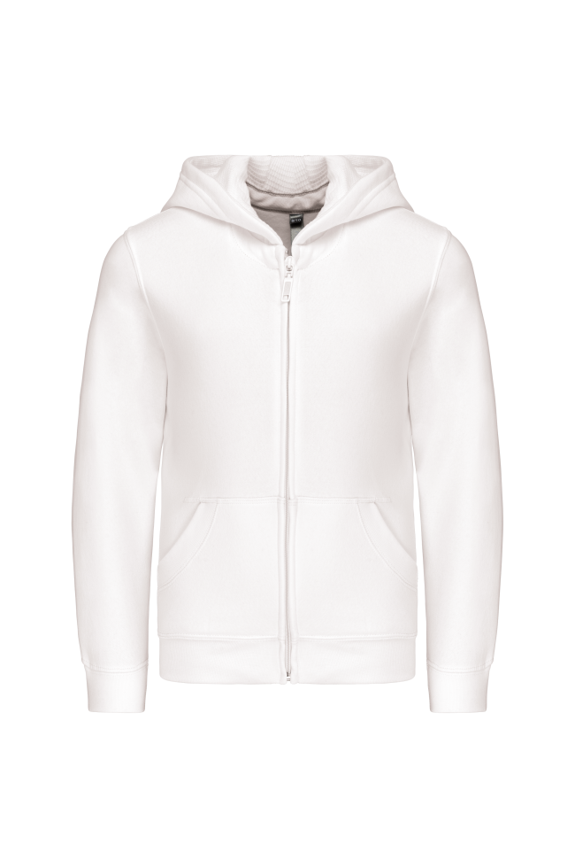 Sweat-shirt capuche zippé enfant personnalisable