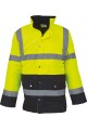 Veste de Sécurité chaude Haute Visibilité jaune