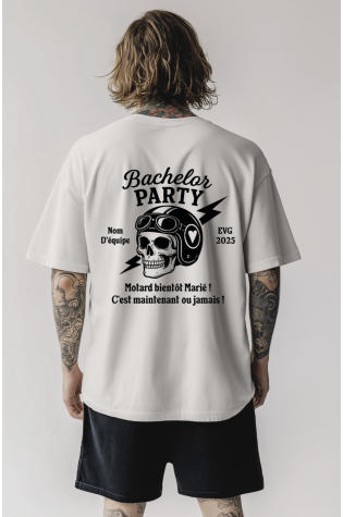 TEE-SHIRT MOTARD "BIENTOT MARIÉ"