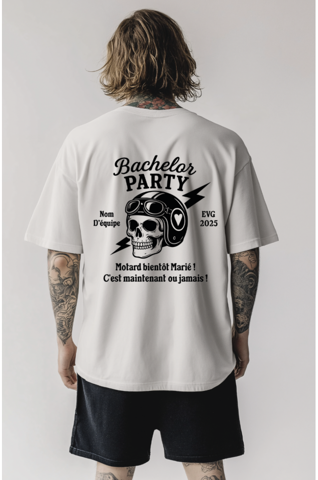 TEE-SHIRT MOTARD "BIENTOT MARIÉ"