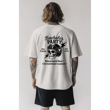 TEE-SHIRT MOTARD "BIENTOT MARIÉ"