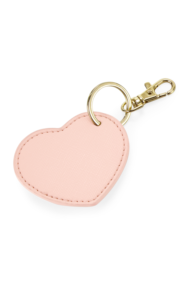 Porte-clés coeur rose