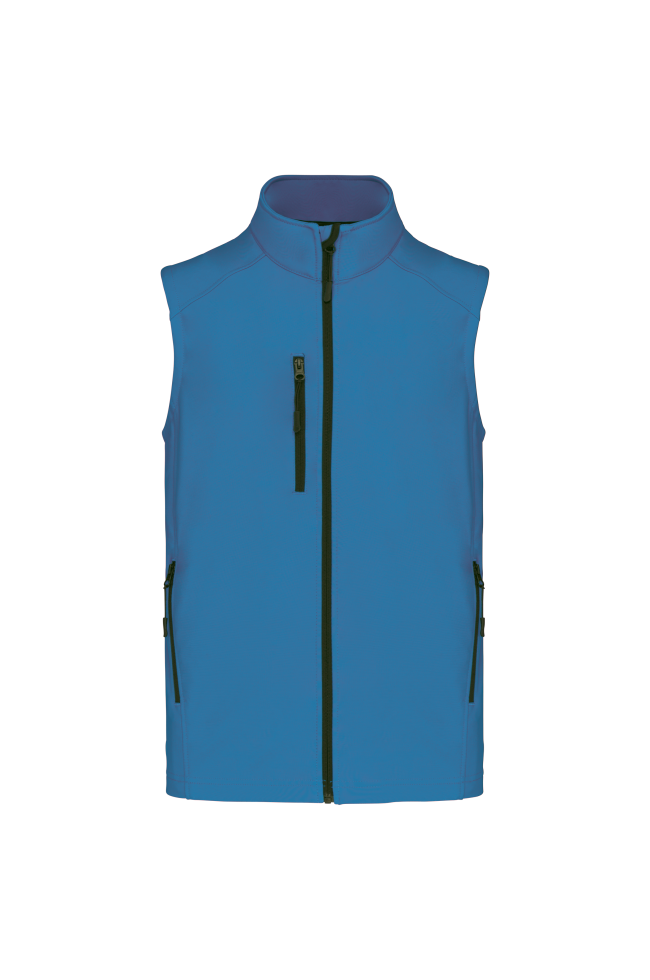 Bodywarmer softshell sans manches homme personnalisable