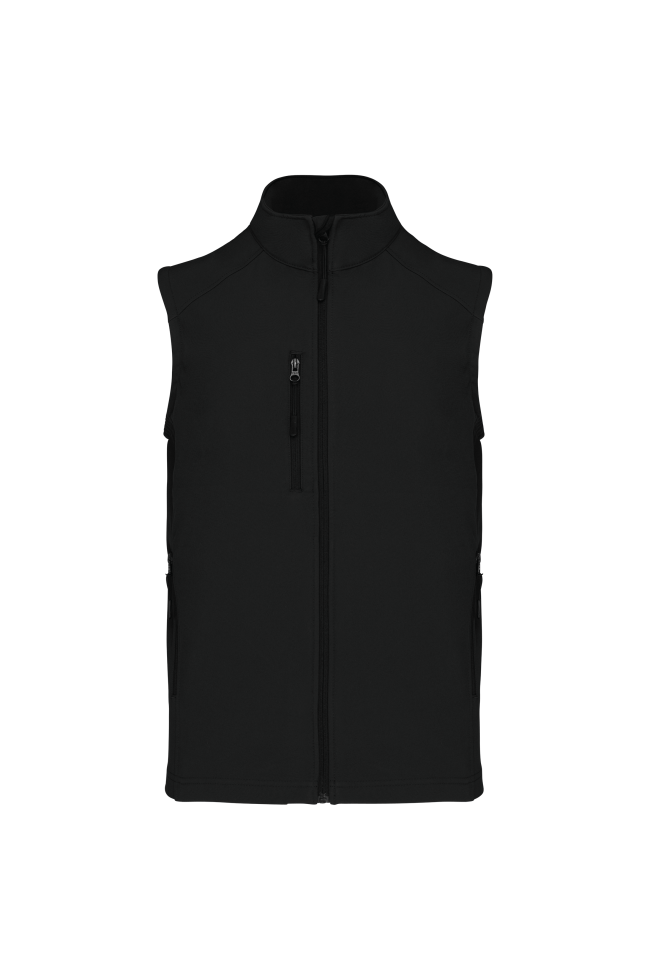 Bodywarmer softshell sans manches homme personnalisable
