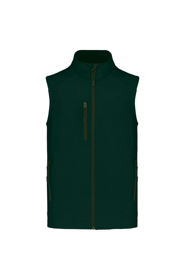 Bodywarmer softshell sans manches homme personnalisable
