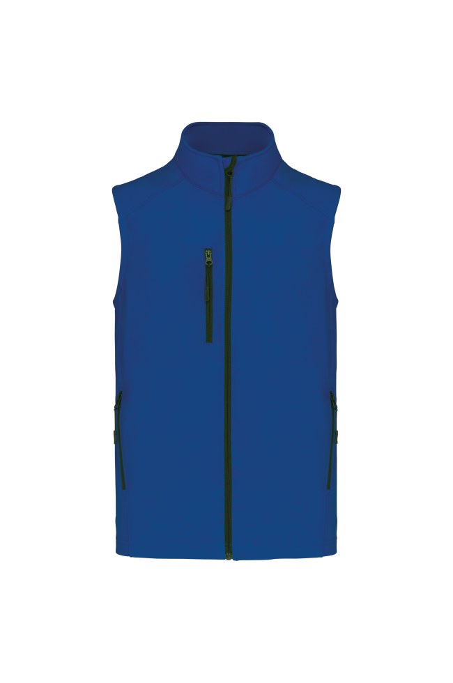 Bodywarmer softshell sans manches homme personnalisable