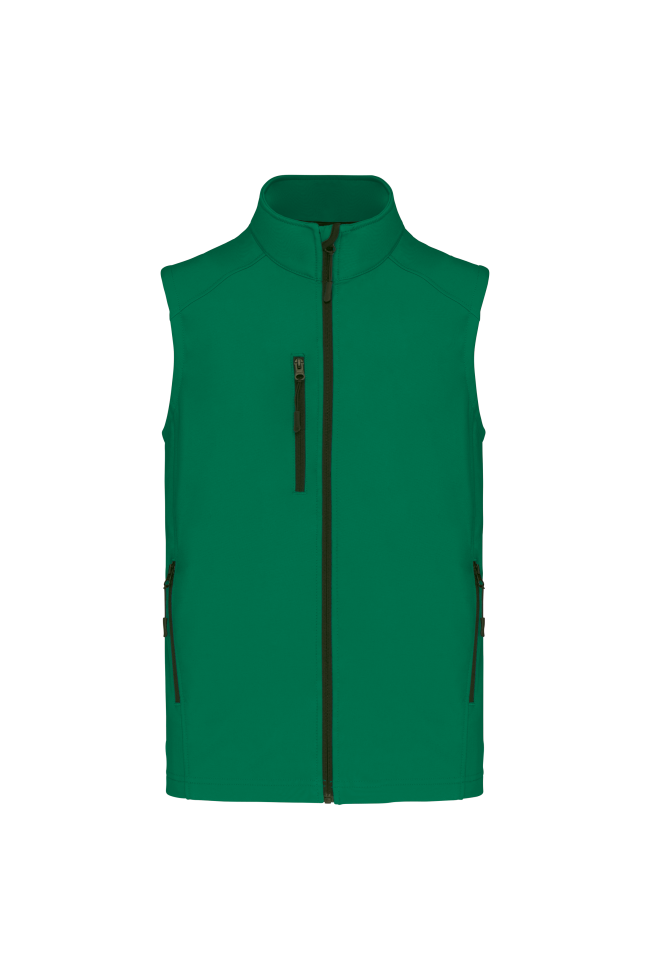 Bodywarmer softshell sans manches homme personnalisable