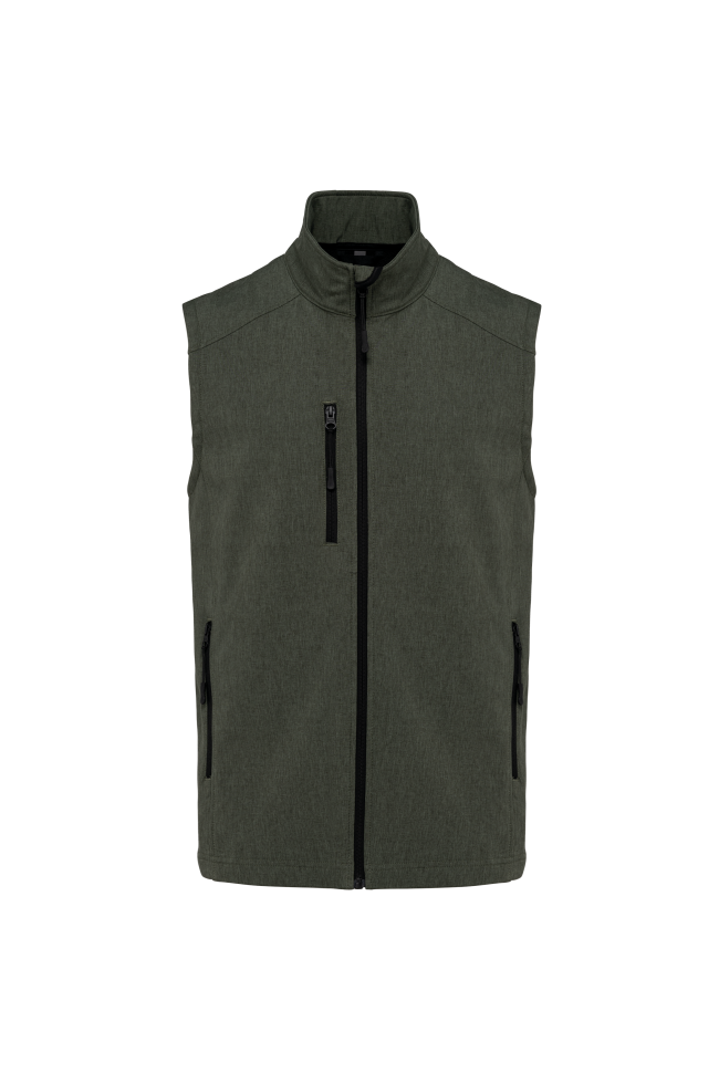 Bodywarmer softshell sans manches homme personnalisable